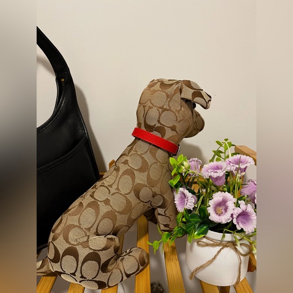 Vintage Coach Stuffed Signature Dog By Russ, Rare, Excellent Condition ๐ - Picture 6 of 11